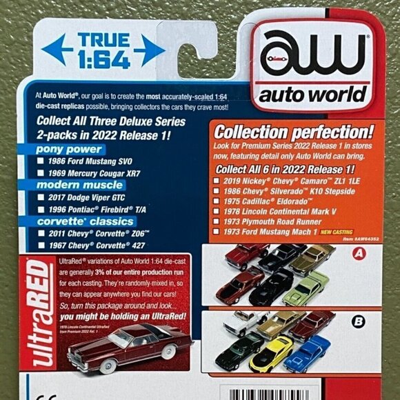 Auto World 2017 Dodge Viper GTC & 1996 Pontiac Firebird 2pk Limited Edition 2022 - Picture 6 of 7